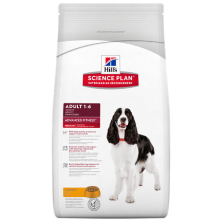 Hill's Science Plan Canine Adult Advanced Fitness Medium Size avec Poulet 12 kg