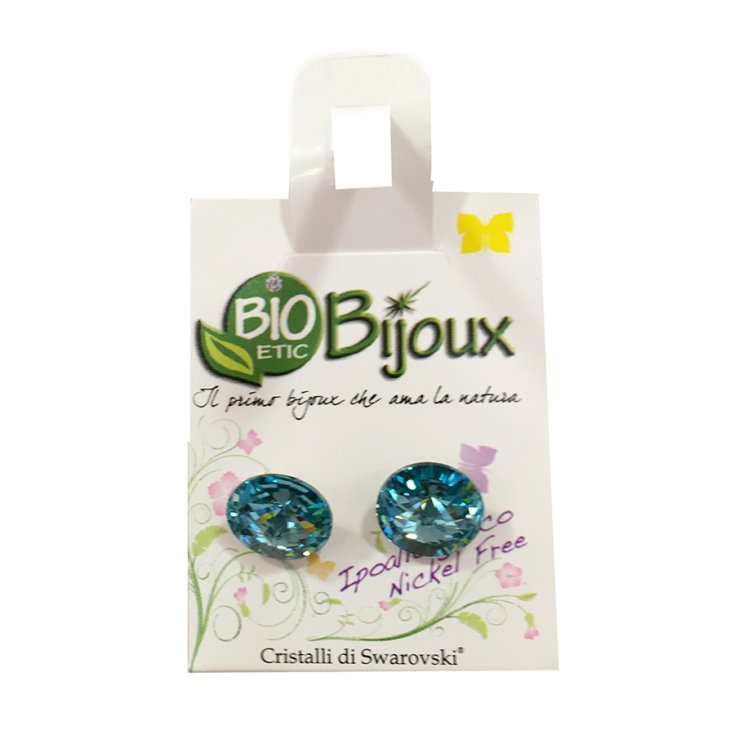 Bioetic Bijoux Boucle d'Oreille Rivolo Turquoise Clair 10mm