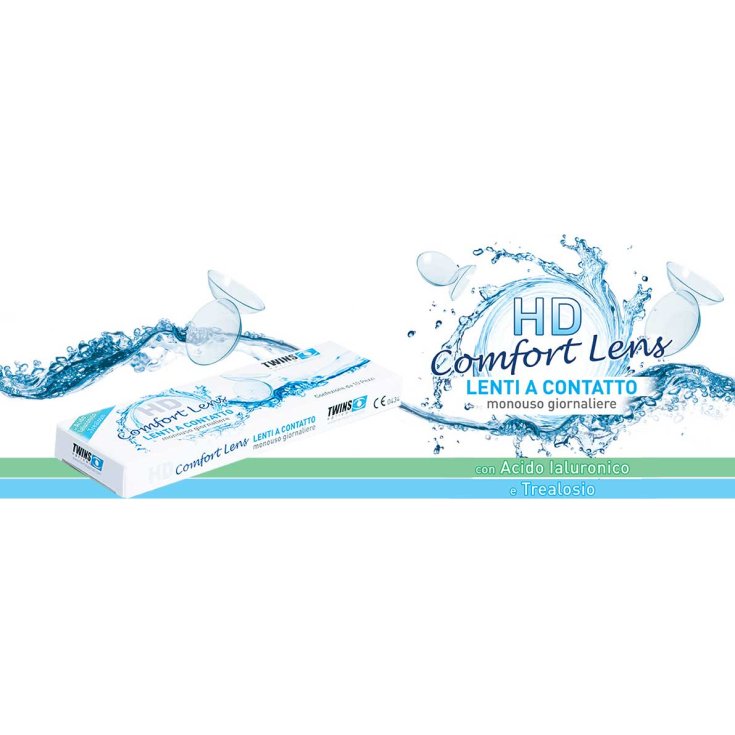 HD Comfort Lens Lentilles de contact jetables quotidiennes Dioptries 3,00 10 Lentilles