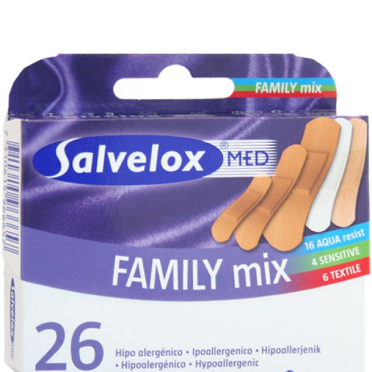 Salvelox Med Family Mix Lot de 26 patchs mixtes