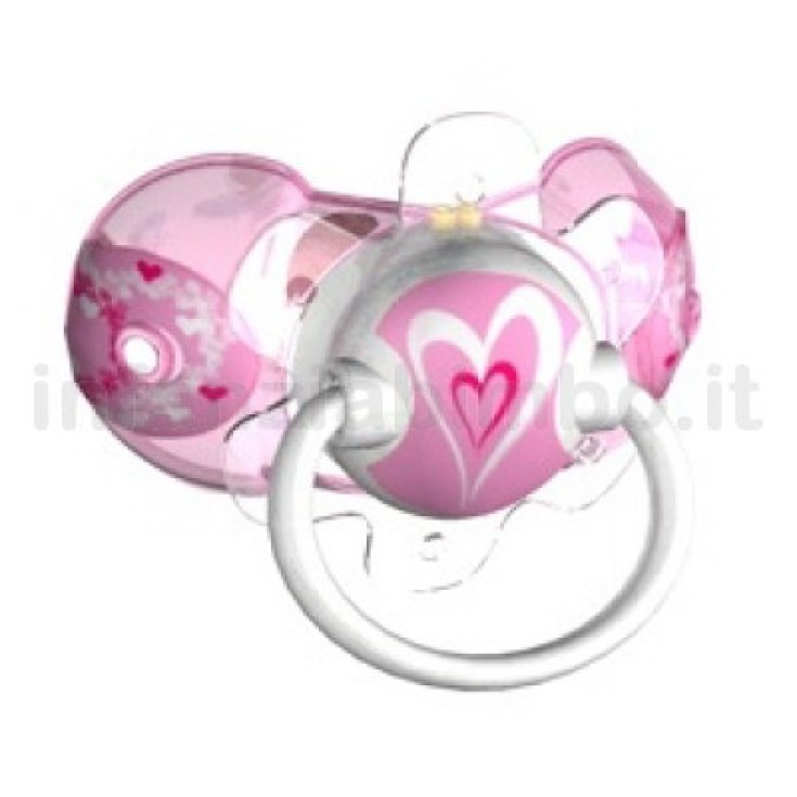 EleMed Smart Soother Cerise Latex Rose Coeur Taille 1