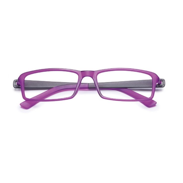 Twins Optical Silver Light Lunettes de Lecture Couleur Violet / Noir Dioptrie +3.50