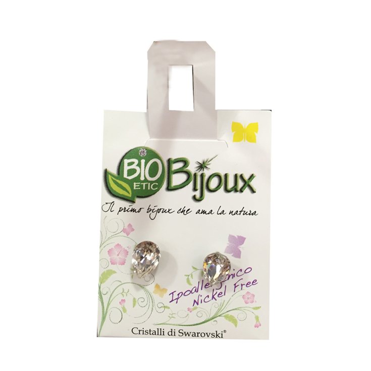 Bioetic Bijoux Boucles d'Oreilles Pendantes 8 mm Cristal