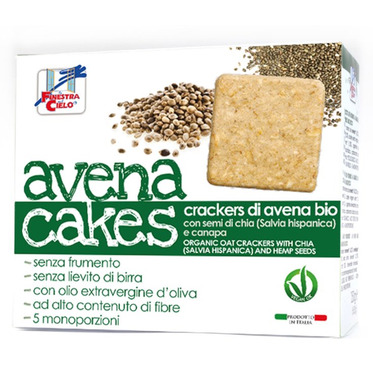 La Finestra Sul Cielo Avenacakes Crackers Avoine Avec Graines De Chia Et Chanvre Bio 250g