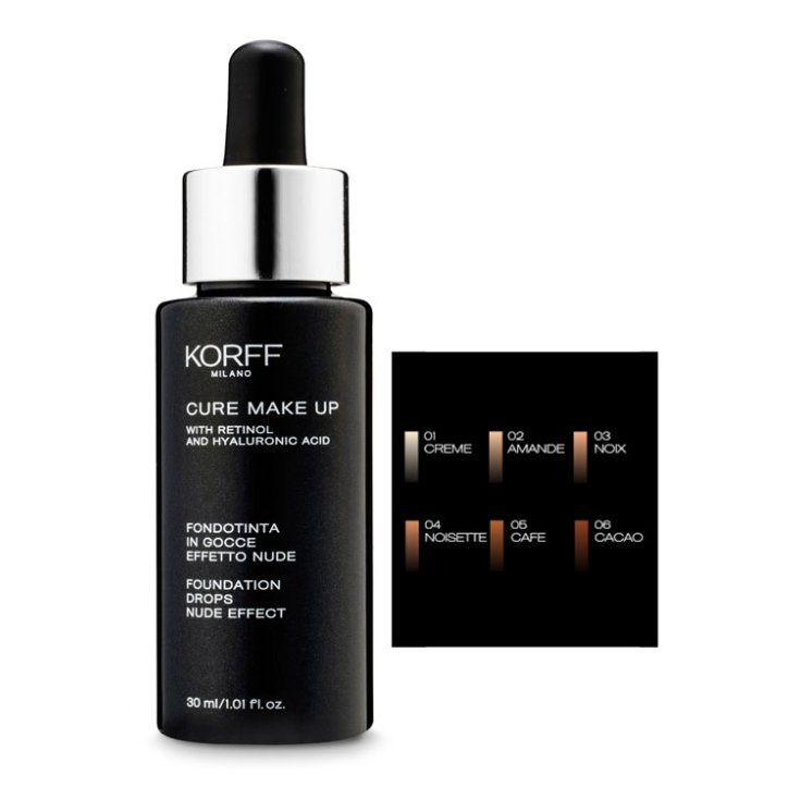 Korff Cure Make Up Foundation In Drops Nude Effect Color 01 Creme 30 ml