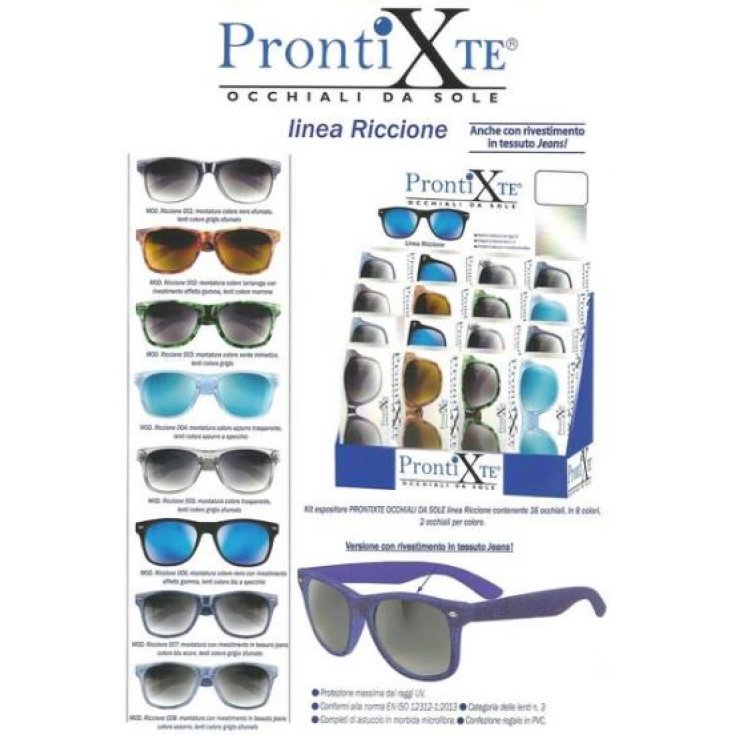 ProntiXte Riccione Kit de lunettes de soleil 16 pièces assorties