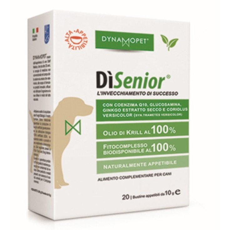 Dynamopet DìSenior Complément Alimentaire Réussite Vieillissement 20 Sachets x10 ml