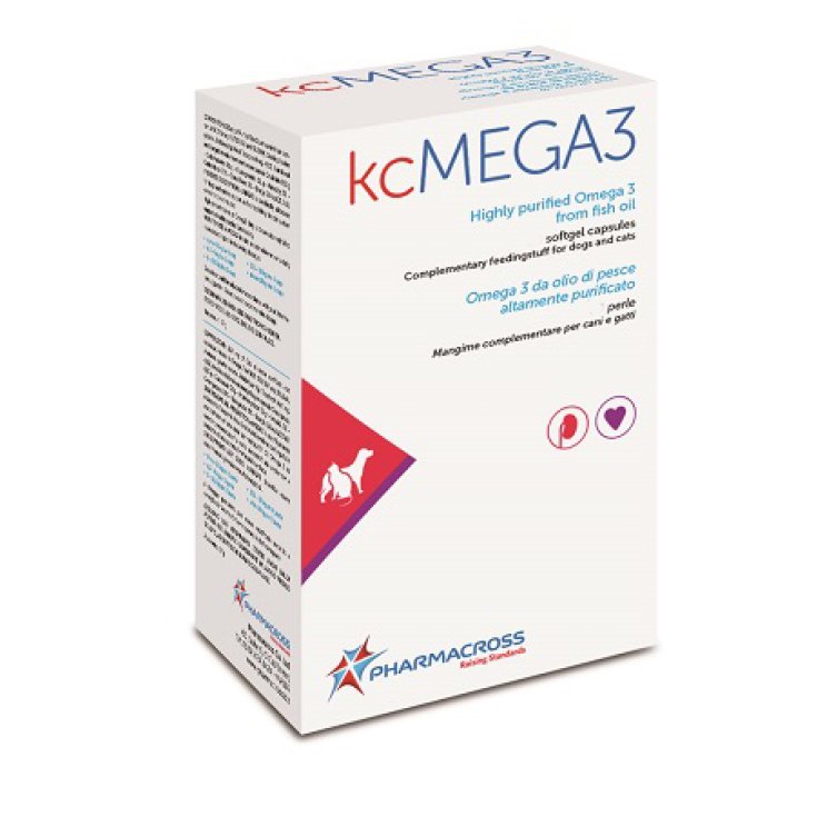 Pharmacross Kcmega3 OnComplément Alimentaire Pour Chiens Et Chats 30 Perles