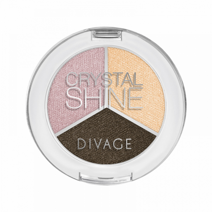 Divage Fard à paupières lumineux Crystal Shine Divage 04 Sparkling Rose Yellow Dark Brown