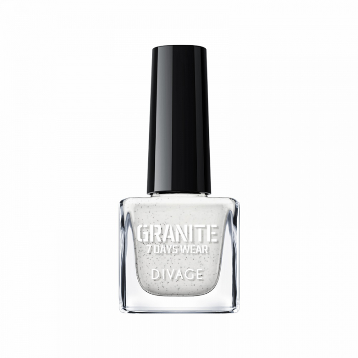 Divage Granite Vernis à Ongles Effet Granit 01 Blanc