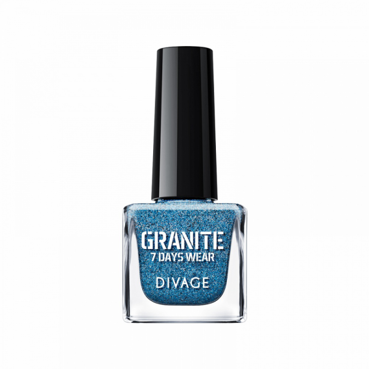 Divage Granite Vernis à Ongles Effet Granit 05 Bleu