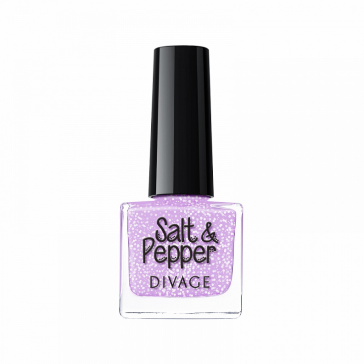 Divage Salt & Pepper Vernis à Ongles Effet Sel-Poivre 04 Lilas Vintage