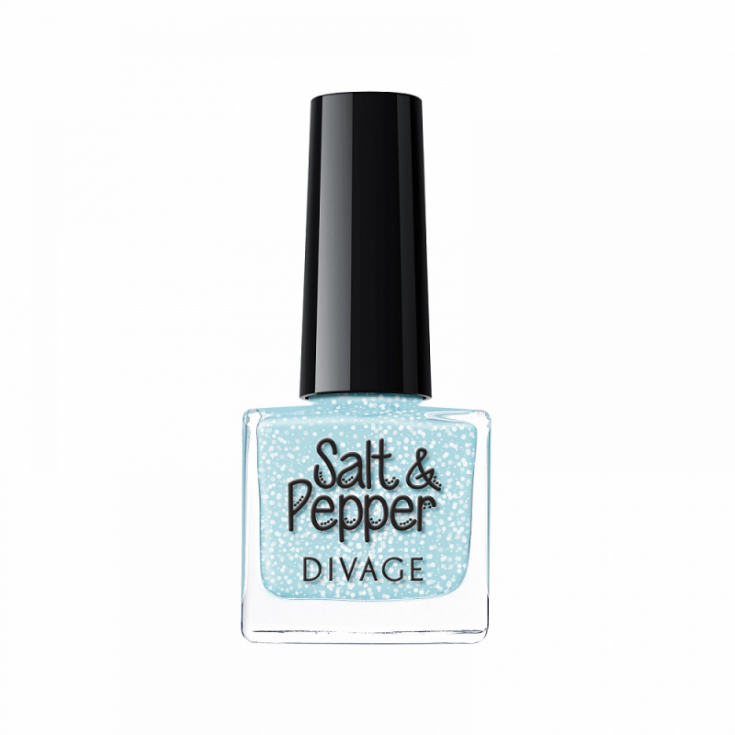 Divage Salt & Pepper Vernis à Ongles Effet Sel-Poivre 06 Bleu Clair