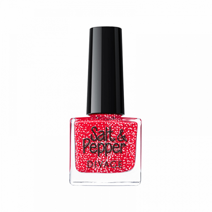 Divage Salt & Pepper Vernis à Ongles Effet Sel-Poivre 09 Rouge