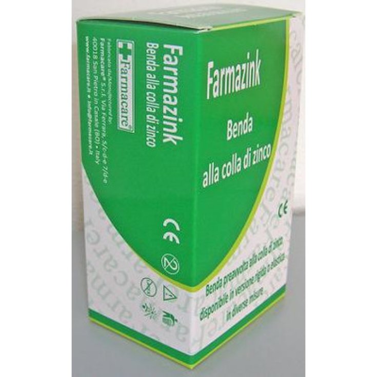 Farmacare Farmazink Élastique Zinc Colle Bandage 10x5cm 1 Pièce