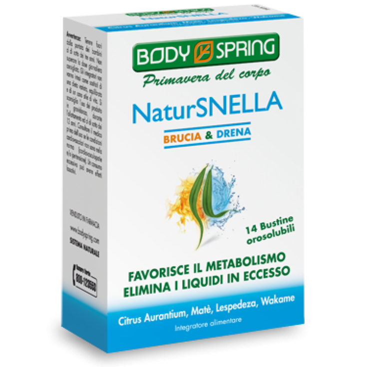 Body Spring NeturSnella Brucia Drena Complément alimentaire 14 sachets