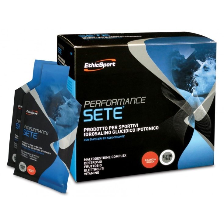 EthicSport Performance Sète Complément Alimentaire Liquide Goût Orange 14 Sachets De 22g