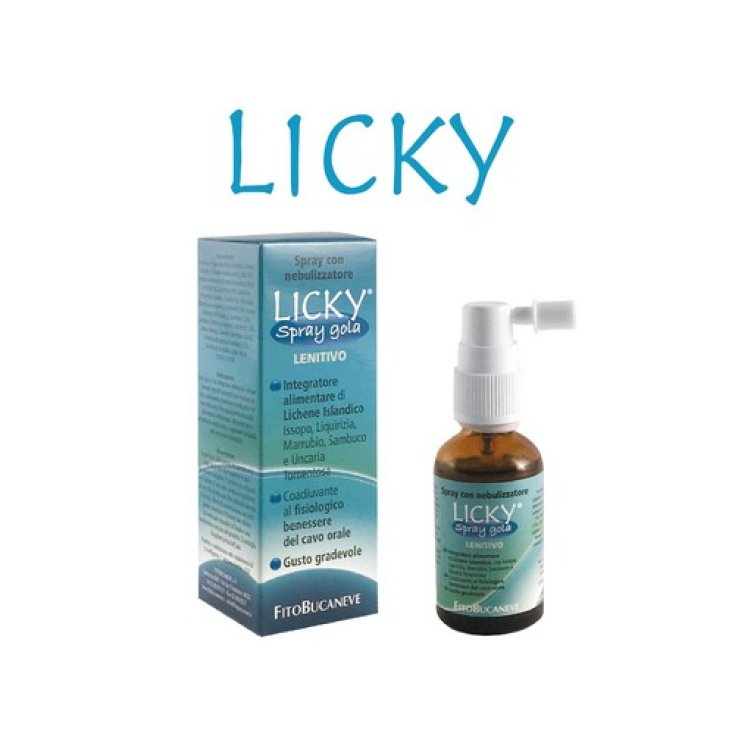 Fitobucaneve Licky Spray Adultes Gorge Complément Alimentaire Sans Gluten 30 ml