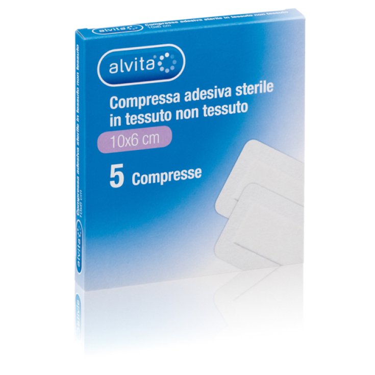Alvita Compresse Adhésive Stérile Taille 10x6cm