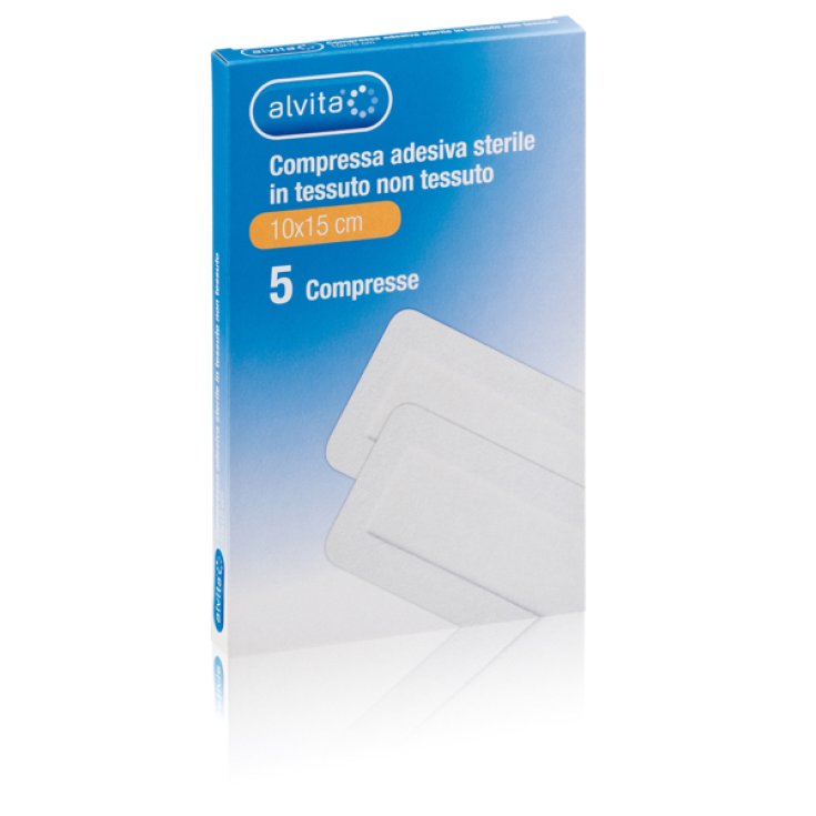 Tablette Adhésive Stérile Alvita Dimensions 10cmx15cm