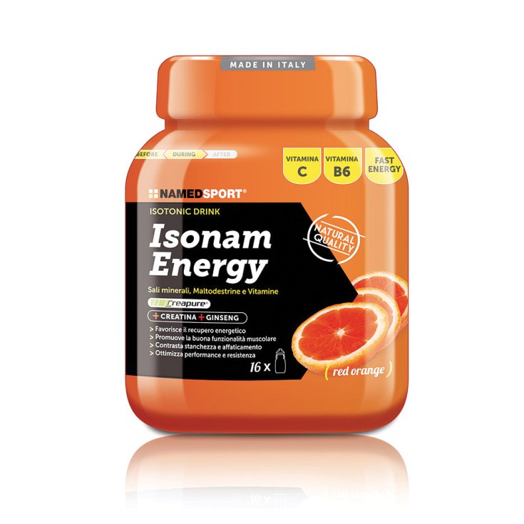 NamedSport Isonam Energy Red Orange Complément Alimentaire Poudre 480g