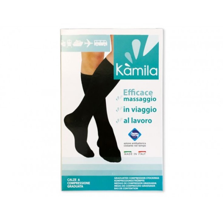 Kàmila Cotton 18 Mi-Bas Unisexe Taille S Couleur Noir