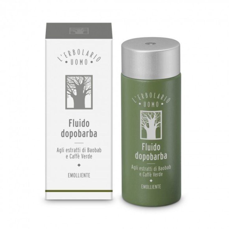 L'Erbolario Uomo Fluido Après-rasage aux extraits de Baobab et Café Vert Emollient 120ml