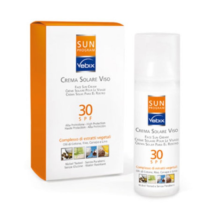 Vebix Sun Program Crème Solaire Visage Spf30 50 ml