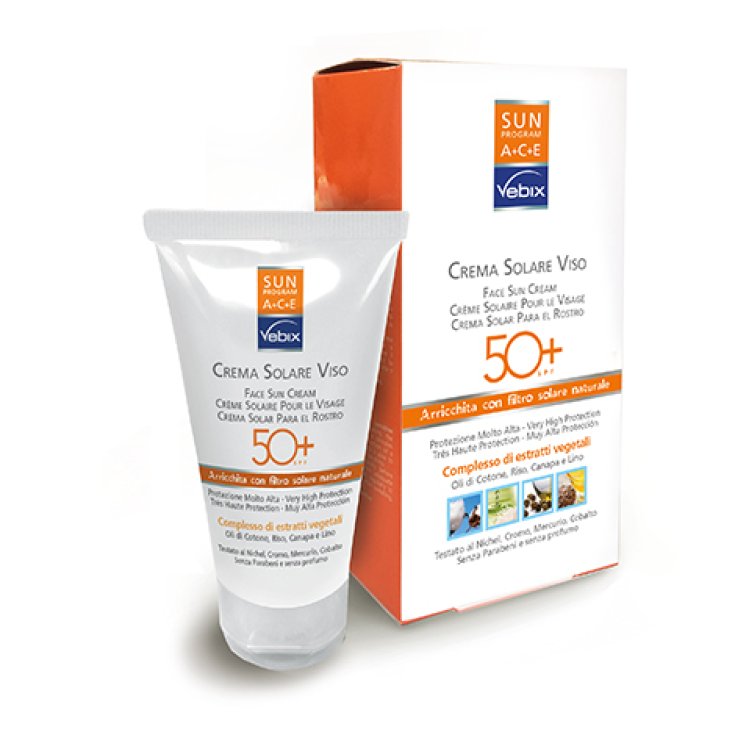 Vebix Sun Program Crème Solaire Visage Spf50+