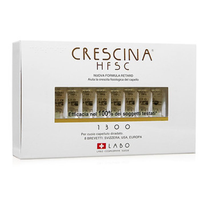 Labo Crescina HFSC Nouvelle Formule Retard 1300 Femme 20 Ampoules