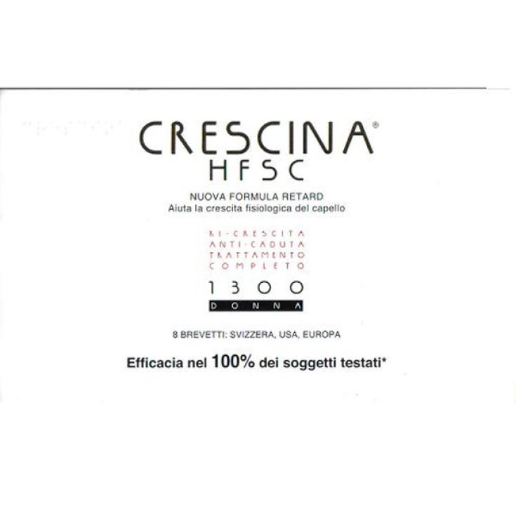 Labo Crescina HFSC Nouvelle Formule Retard 1300 Femme Traitement Complet 20 + 20 Ampoules