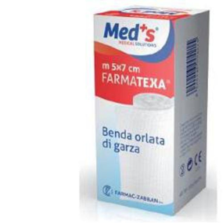 Med's FarmaTexa Bandage Bordé De Gaze 12/12 Cm10x5m