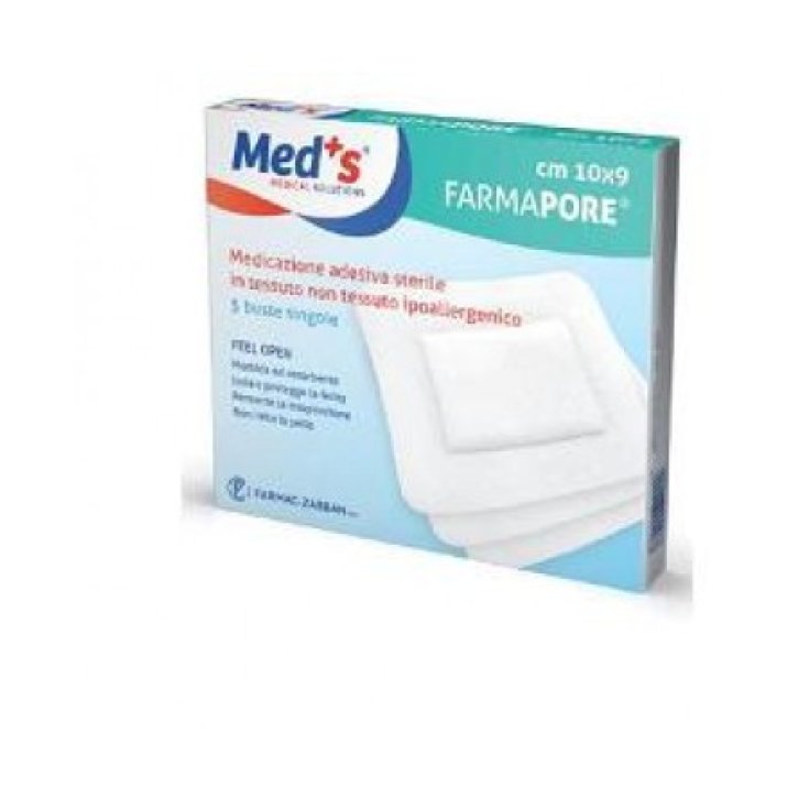 Med's FarmaPore Pansement Adhésif Stérile 10x30cm 3 Pièces