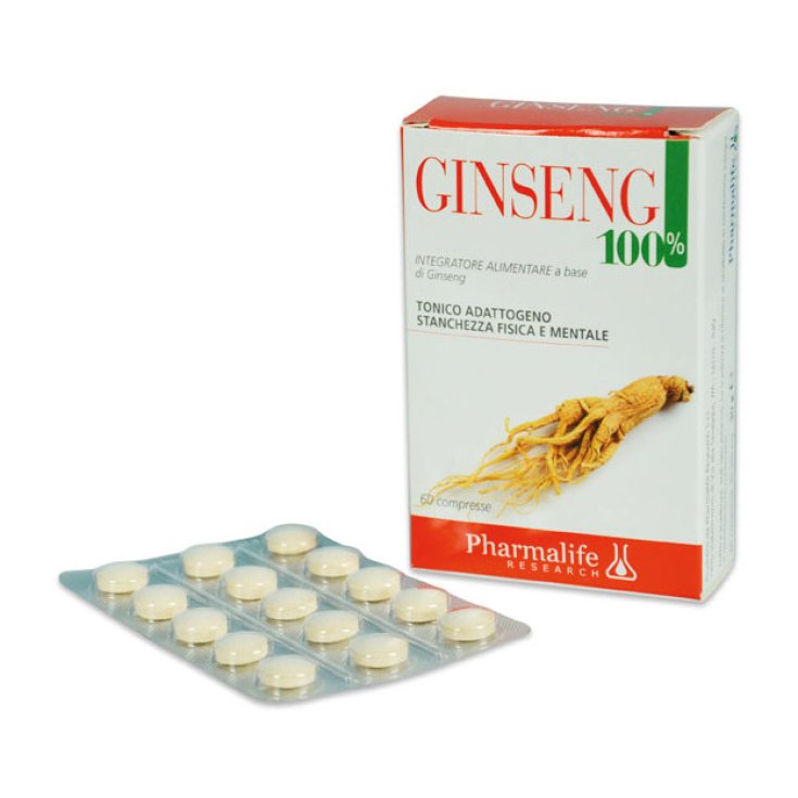 Pharmalife Research Ginseng 100% Complément Alimentaire 60 Comprimés