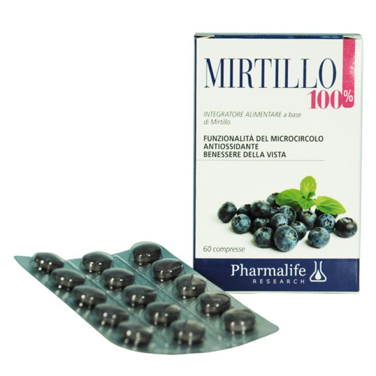 Pharmalife Research Complément Alimentaire 100% Myrtille 60 Comprimés