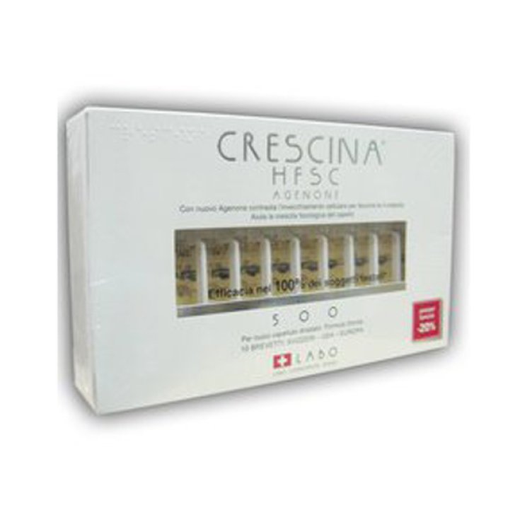 Labo Crescina HFSC Avec Agenone Dosage 500 Femme Taille 20 Ampoules