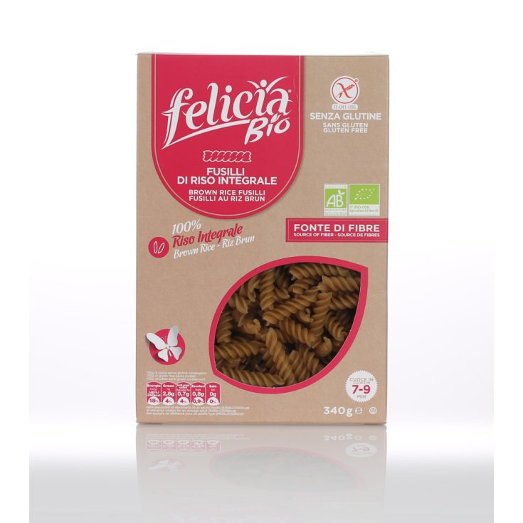 Felicia Bio Pâtes de Riz Complet Fusilli Sans Gluten 340g