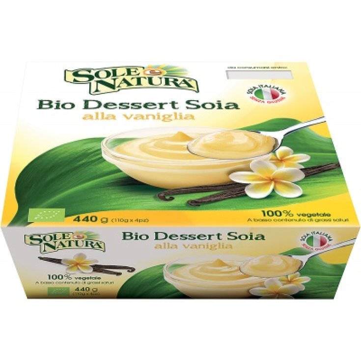 Fior Di Loto Sole E Natura Dessert Soja Vanille Bio 4x110g