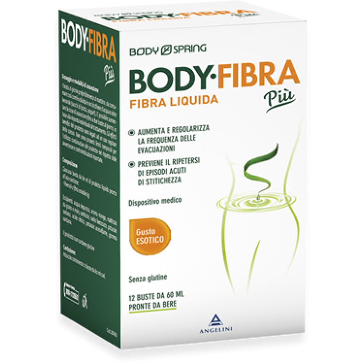 Body Spring Fibre Corporelle Goût Plus Exotique Sans Gluten 12 Sachets de 60 ml