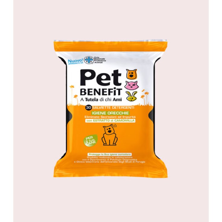 Pet Benefit Lingettes Nettoyantes Hygiène Oreilles Chiens 30 pièces