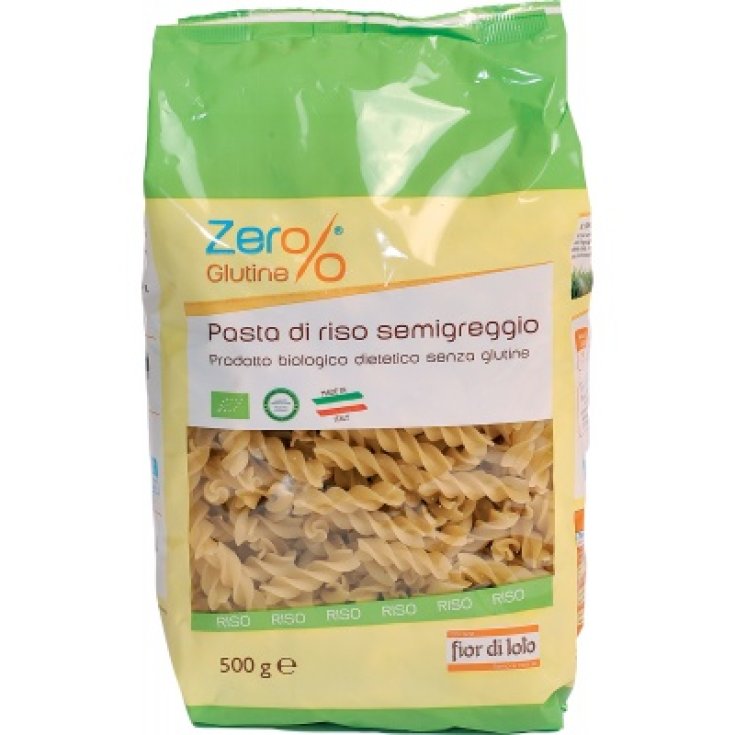 Fior Di Loto Zéro% Gluten Riz Fusilli Semgreggio Bio Sans Gluten 500g