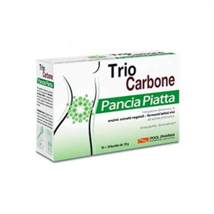 Pool Pharma Triocarbone Ventre Plat Complément Alimentaire 10 + 10 Sachets
