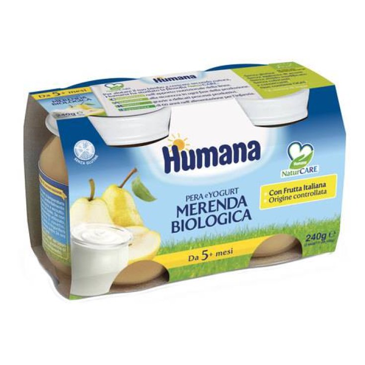 Collation Bio Humana Poire Yogourt 2x120g