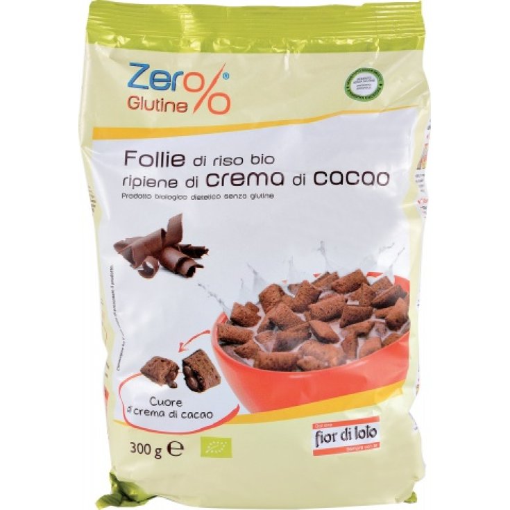 Fior Di Loto Zero% Rice Follie Au Chocolat Noir Bio 300g