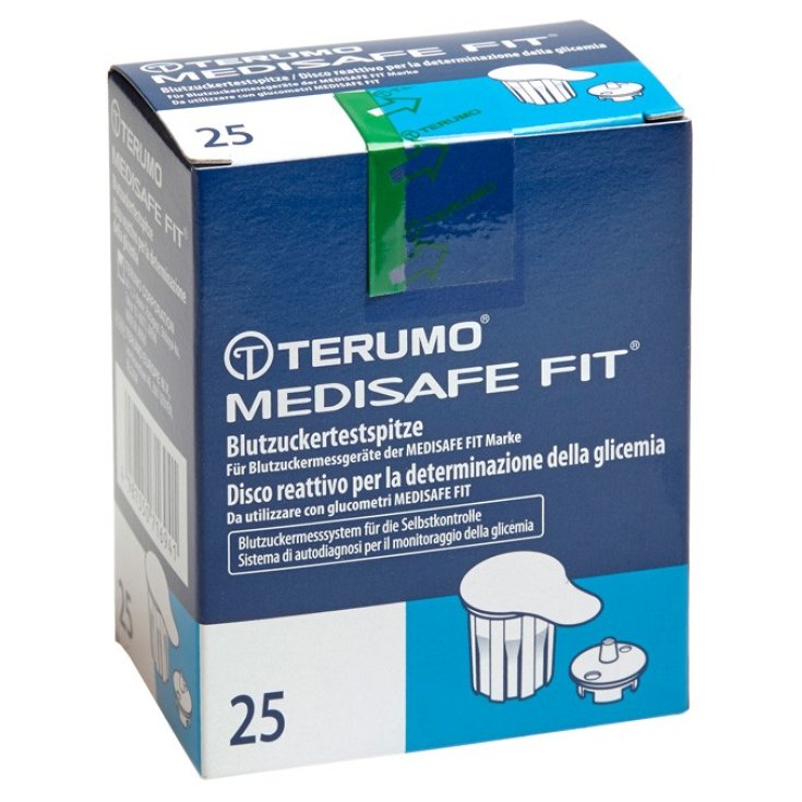 Disque réactif Terumo Medisafe Fit pour la détermination de la glycémie 25 tests