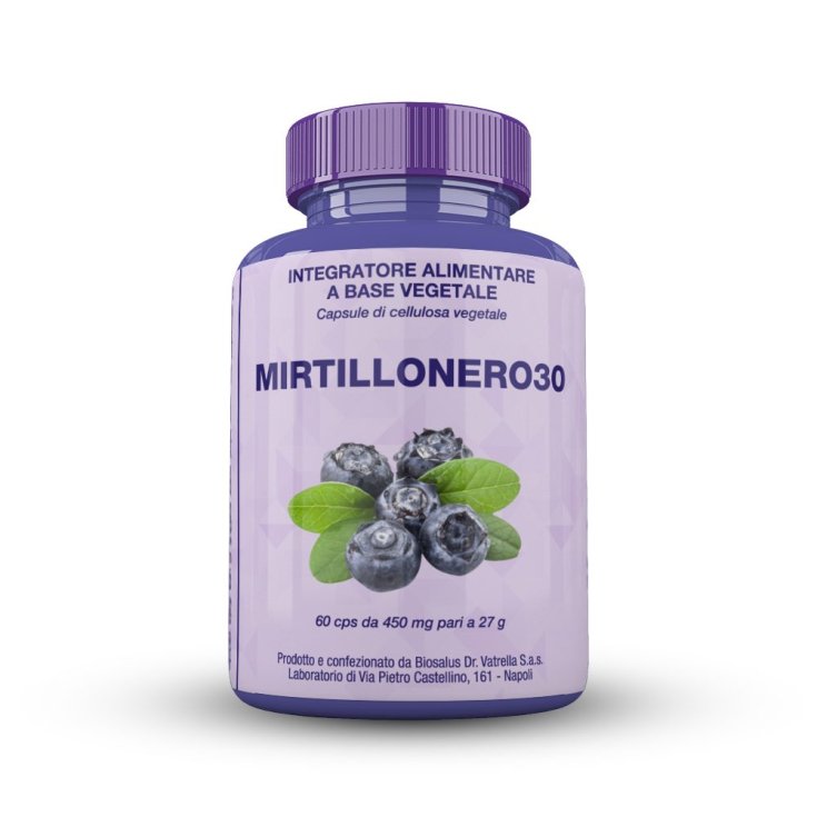 Biosalus® Mirtillonero30 Complément Alimentaire 60 Gélules