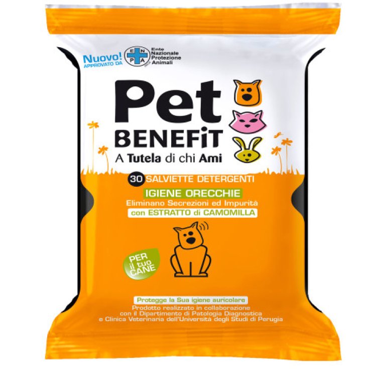 Diva Pet Benefit Lingettes pour l'hygiène des oreilles 30 pièces