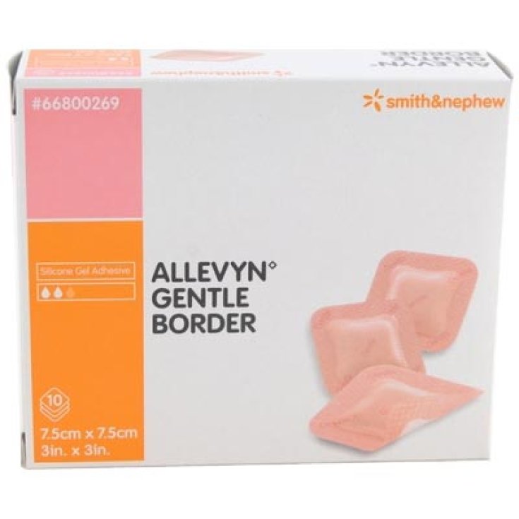 Pharmaidea Allevyn Patchs Bordure Doux 7,5cmx7,5cm 10 Pièces