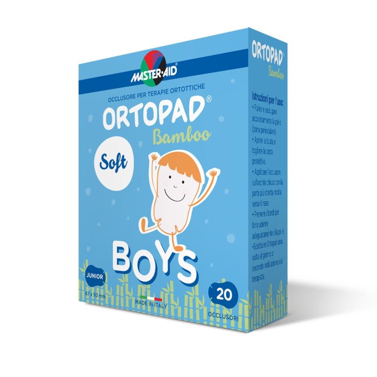 Master-Aid® Ortopad® Soft Boys Occluder pour orthèses thérapeutiques Junior 20 pièces