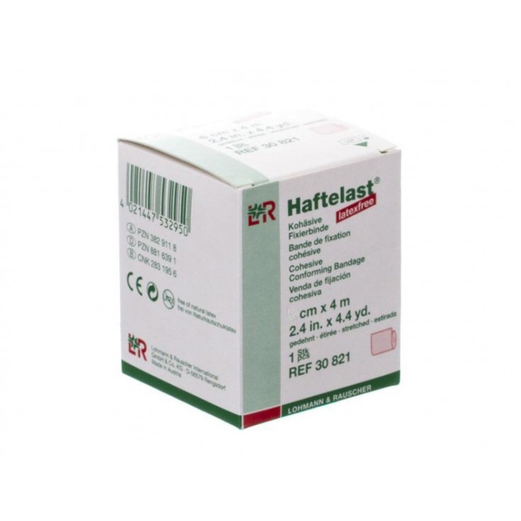 L&R Haftelast Bandage Adhésif Sans Latex 4cmx4m 1 Pièce